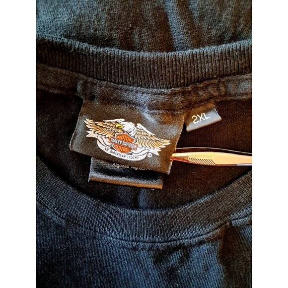 Harley-Davidson T-Shirt Mens 2XL 105th Anniversary Black 2008 100% Cotton Made I - Picture 3 of 7